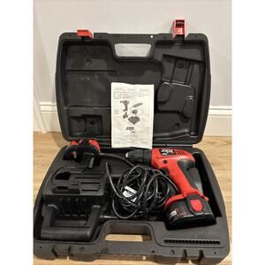 Skil Cordless Drill 3/8 12V w/Battery, Charger, Corded Back-up & Case Working